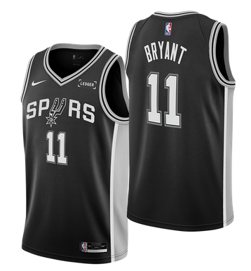 Men's San Antonio Spurs #11 Carter Bryant Black Icon Edition Stitched Basketball Jersey Men's San Antonio Spurs #11 Carter Bryant Black Icon Edition Stitched Basketball Jersey